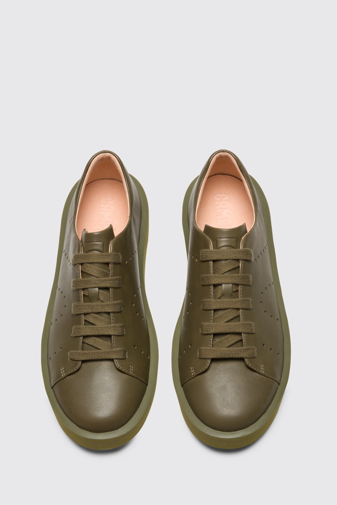 Overhead view of Courb Green Sneakers for Men