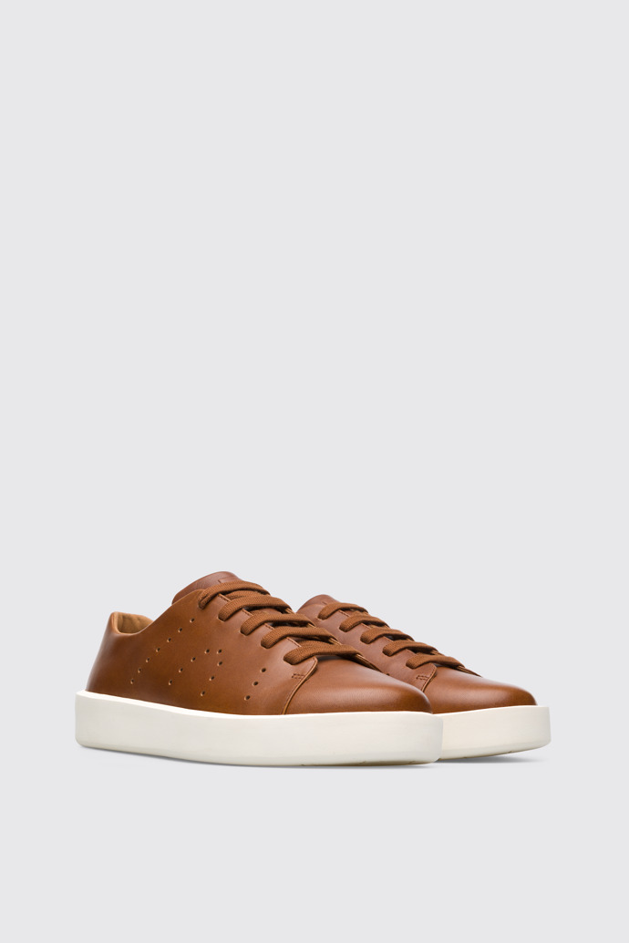 Courb Bruine herensneaker