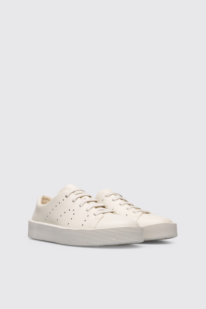 Front view of Courb White men’s sneaker