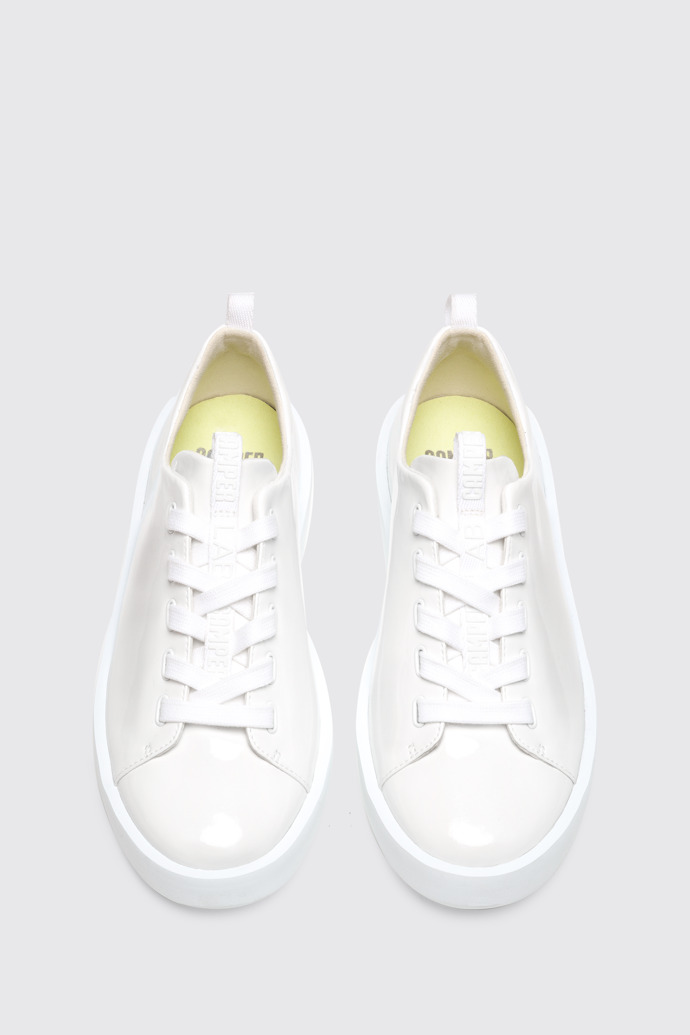 Overhead view of Courb White Sneakers for Men