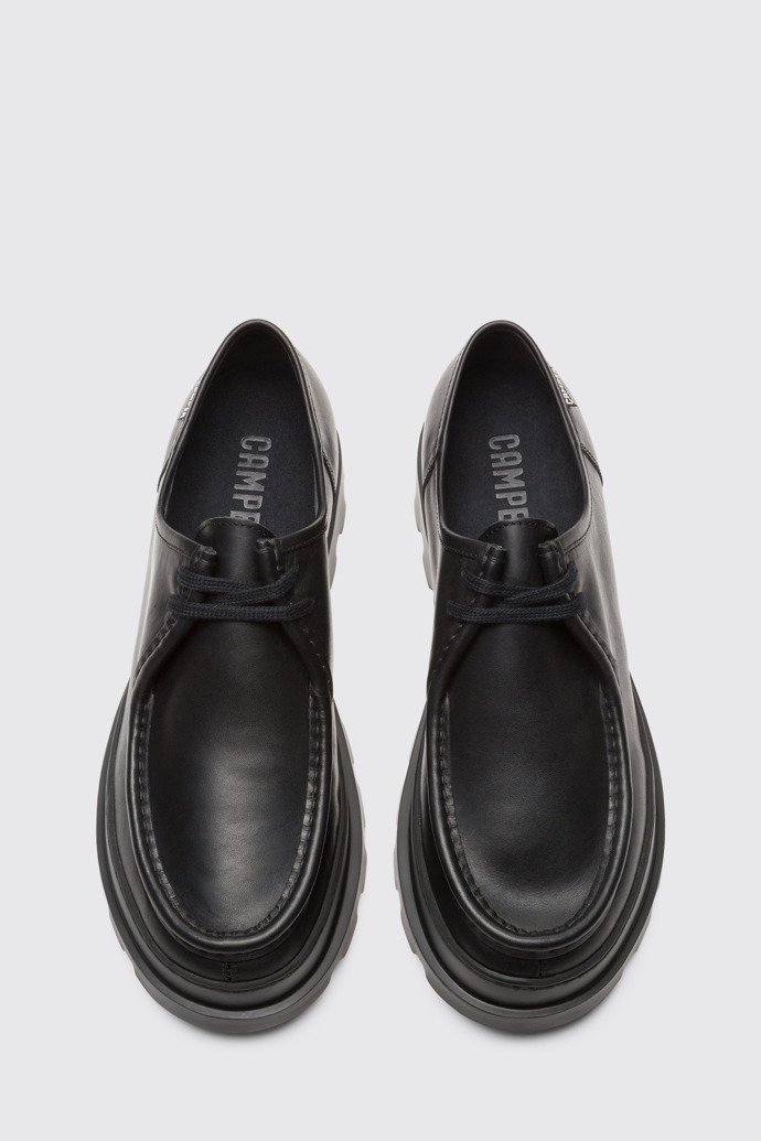 Overhead view of Brutus Black Casual Shoes for Men