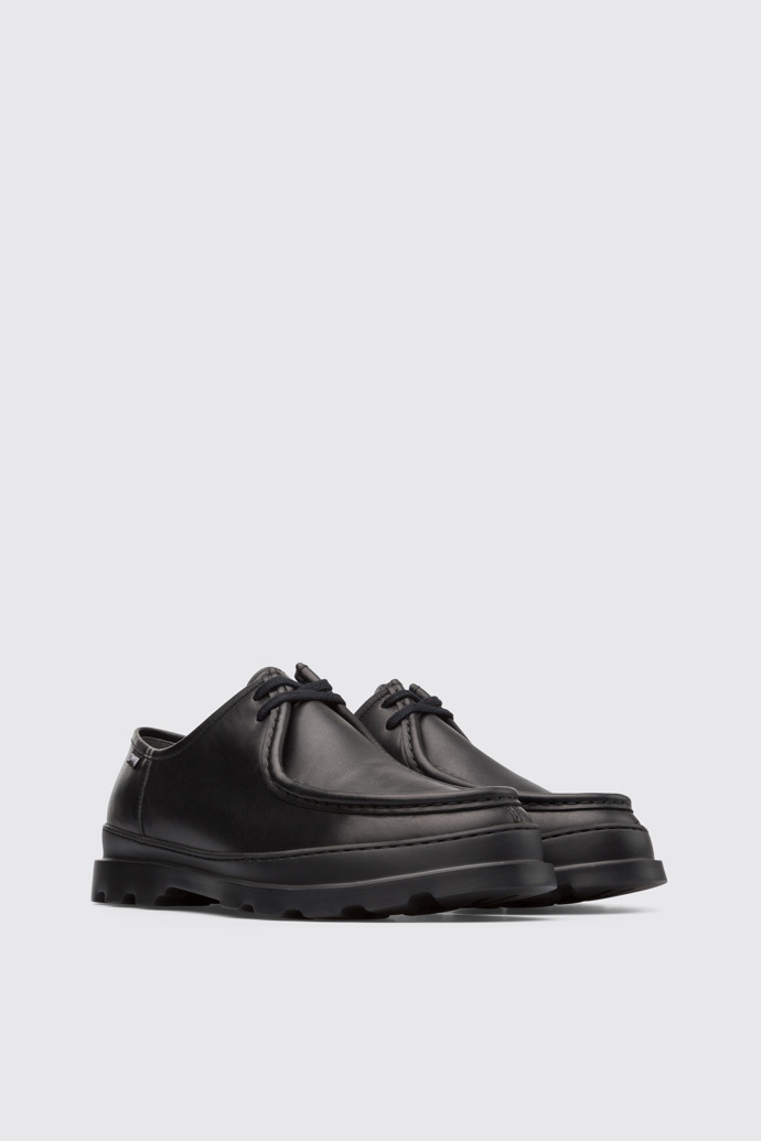 Front view of Brutus Black Casual Shoes for Men