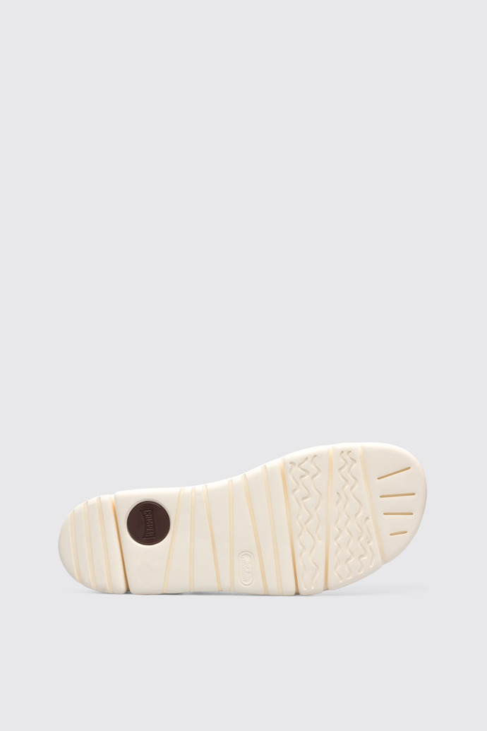 The sole of Oruga Black Sandals for Men