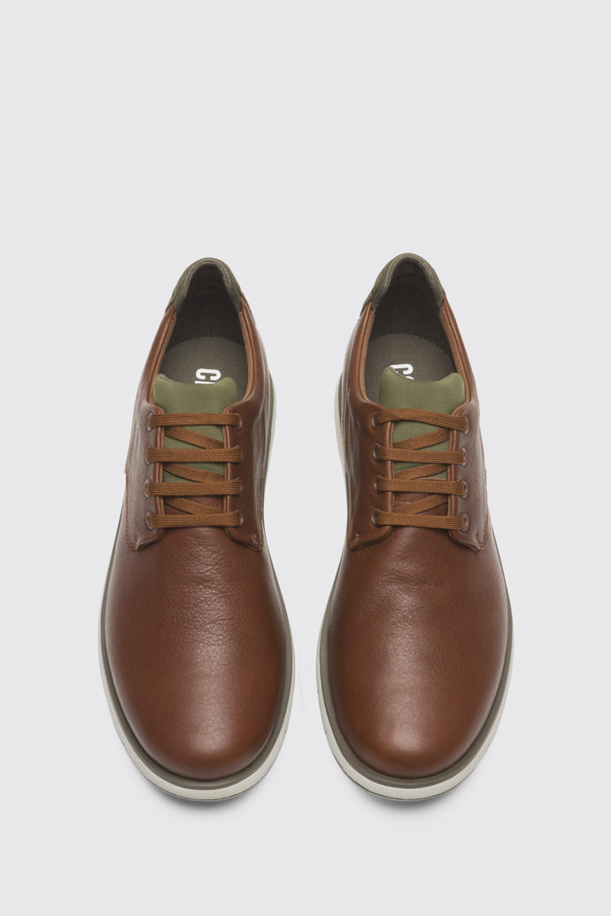 Overhead view of Smith Brown Formal Shoes for Men