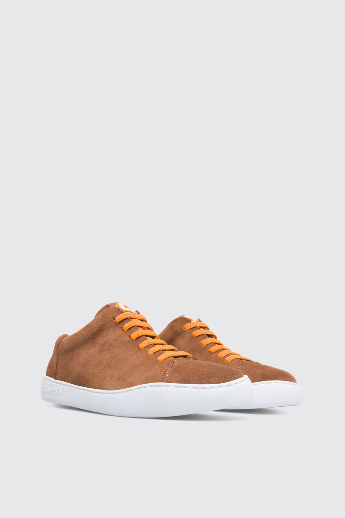 Front view of Peu Touring Brown Sneakers for Men