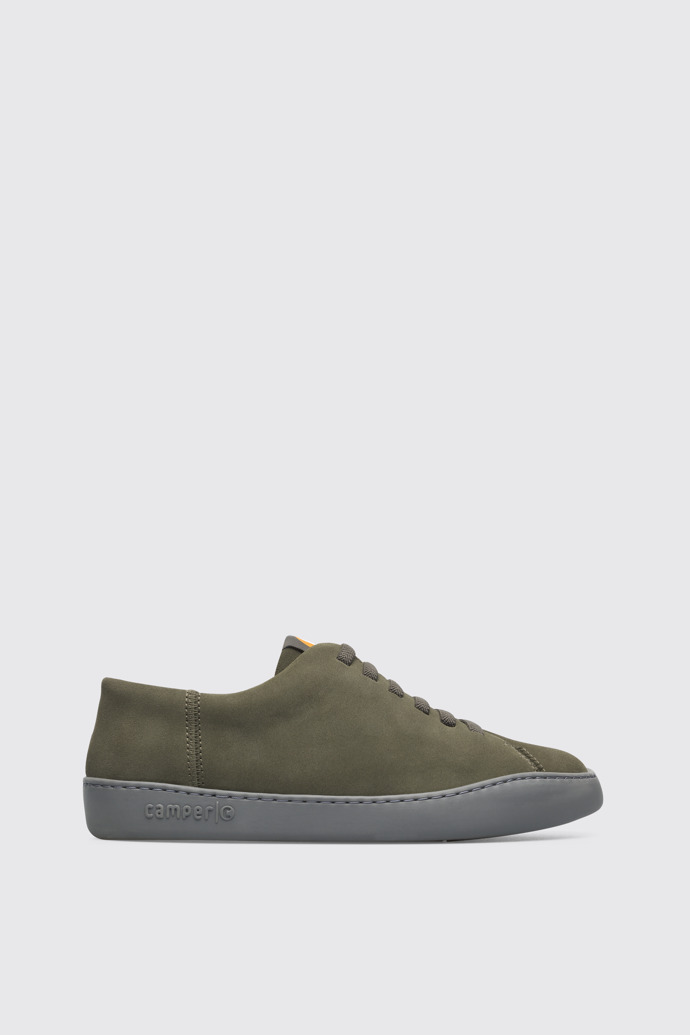 Side view of Peu Touring Green Sneakers for Men