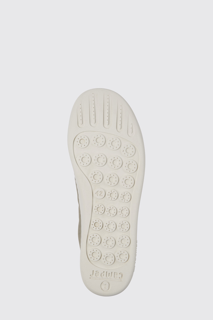 The sole of Peu Touring Grey nubuck sneakers for men