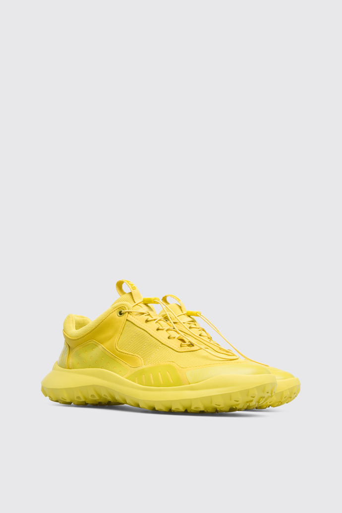 Front view of CRCLR Yellow Sneakers for Men
