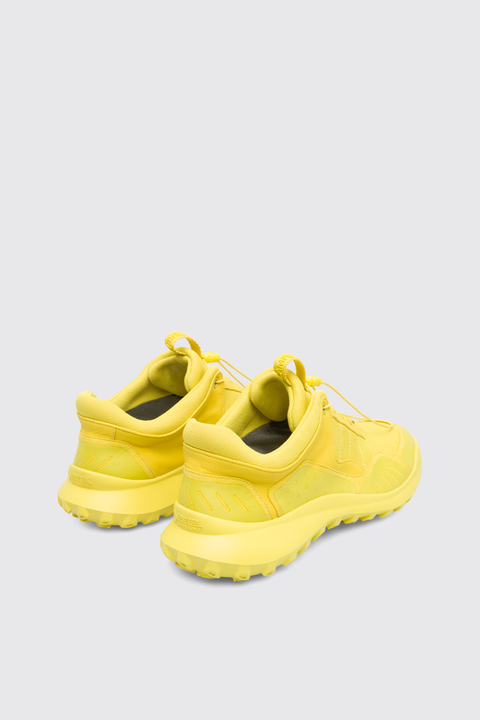 Back view of CRCLR Yellow Sneakers for Men