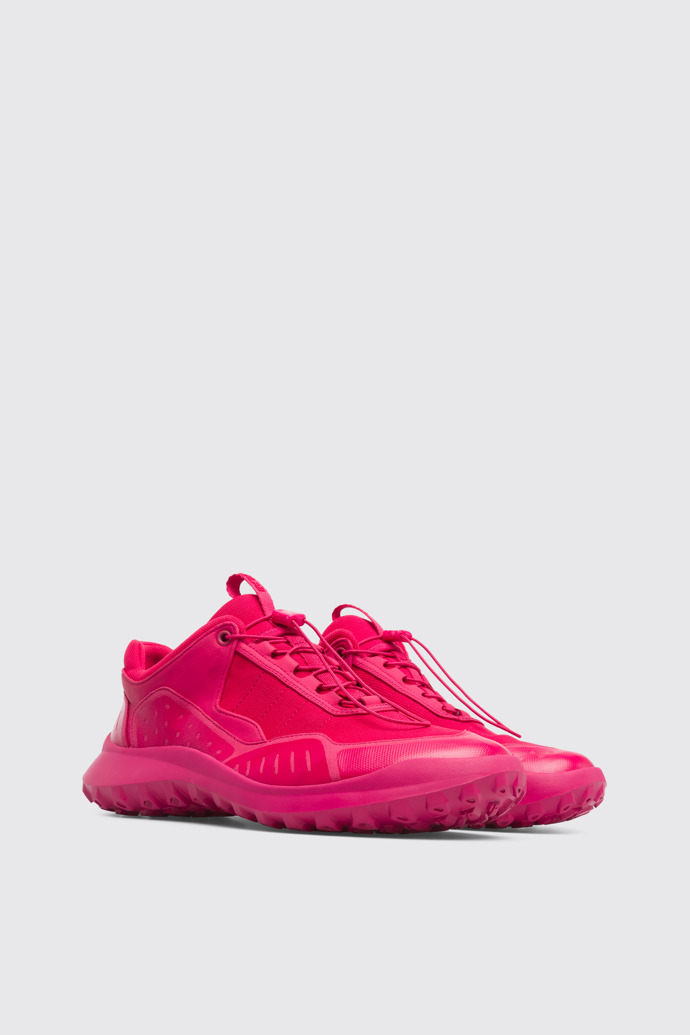 Front view of CRCLR Pink Sneakers for Men