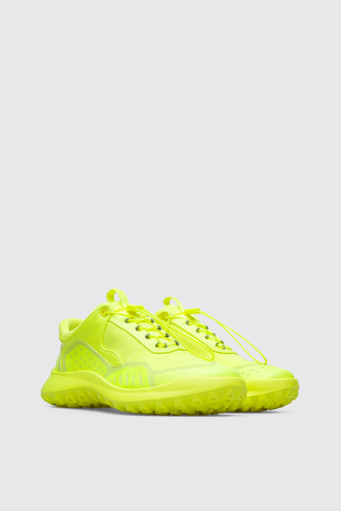 Front view of CRCLR Men’s neon yellow sneaker