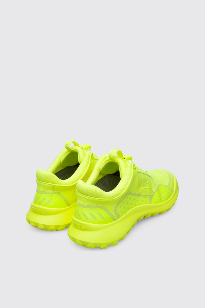 Back view of CRCLR Men’s neon yellow sneaker