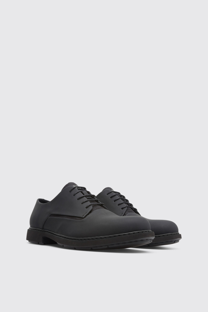 Front view of Neuman Black Formal Shoes for Men