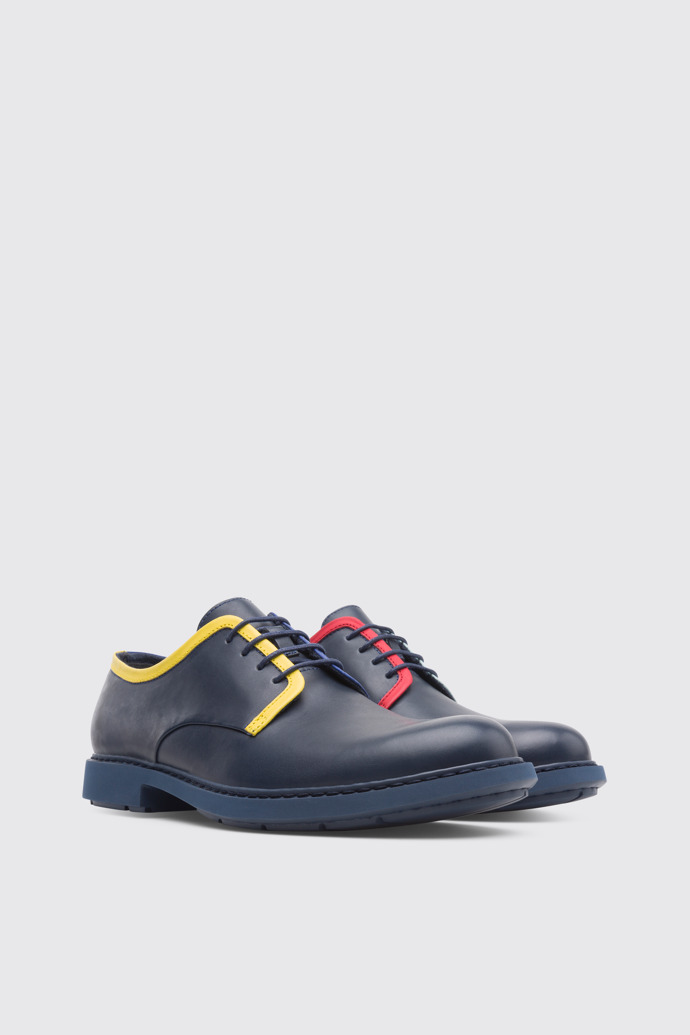 Front view of Twins Blue Formal Shoes for Men