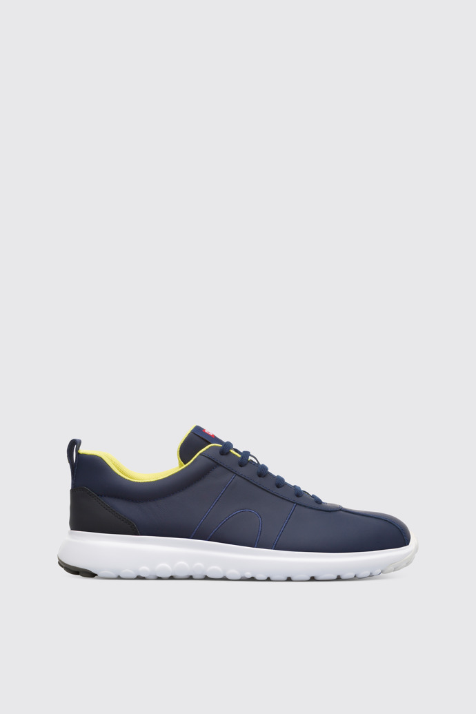 Image of Side view of Canica Blue Sneakers for Men