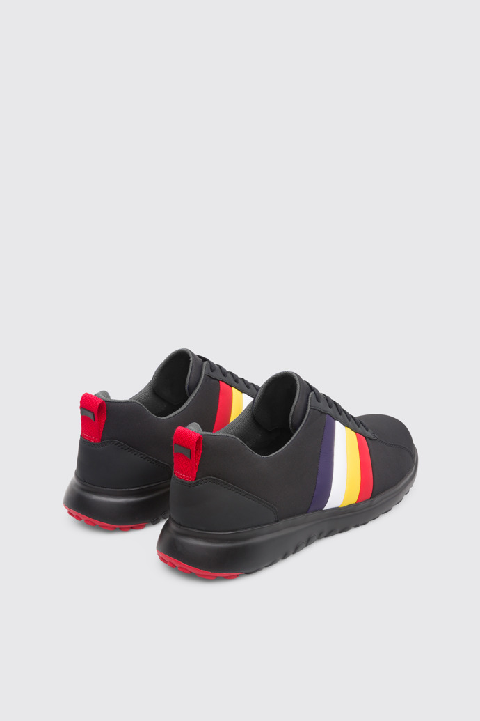 Back view of Twins Black Sneakers for Men