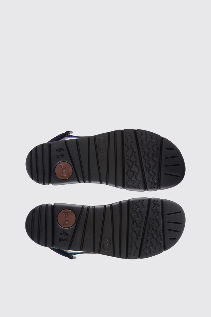The sole of Twins Black Sandals for Men