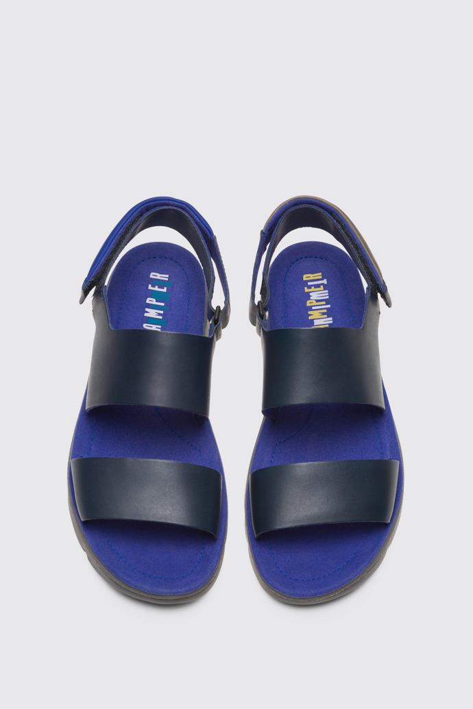 Overhead view of Twins Blue Sandals for Men