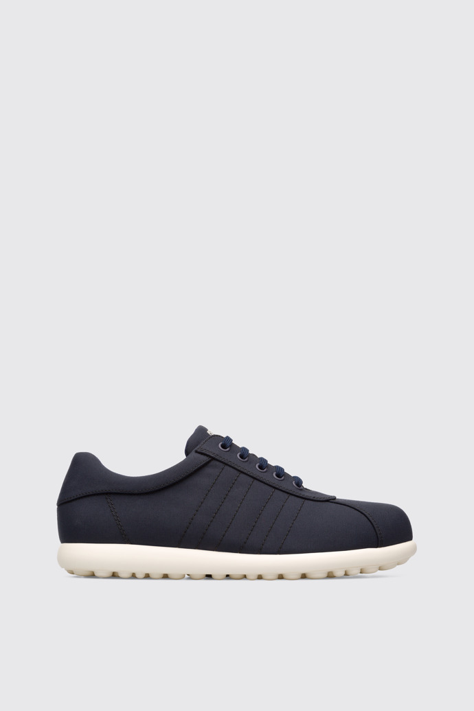 Side view of Ecoalf Blue Sneakers for Men