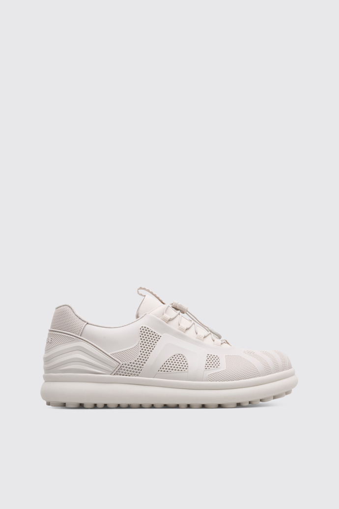 Side view of Pelotas Protect Beige Sneakers for Men