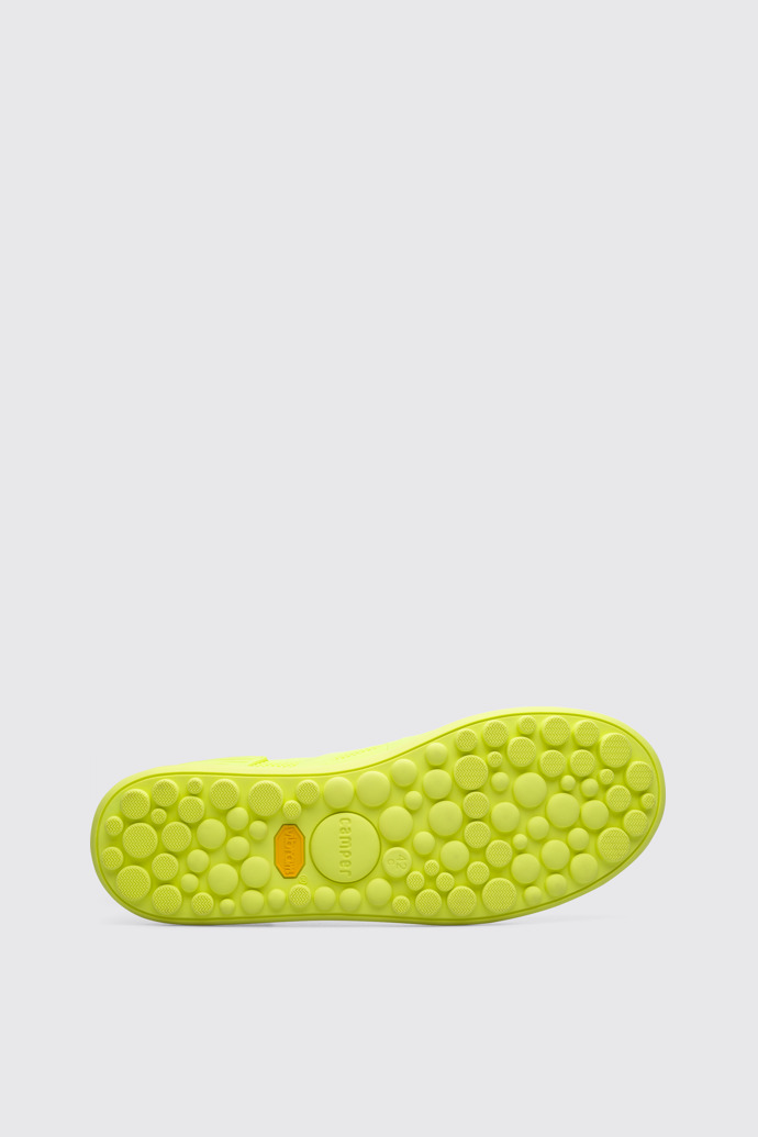 The sole of Pelotas Protect Men’s neon yellow sneaker