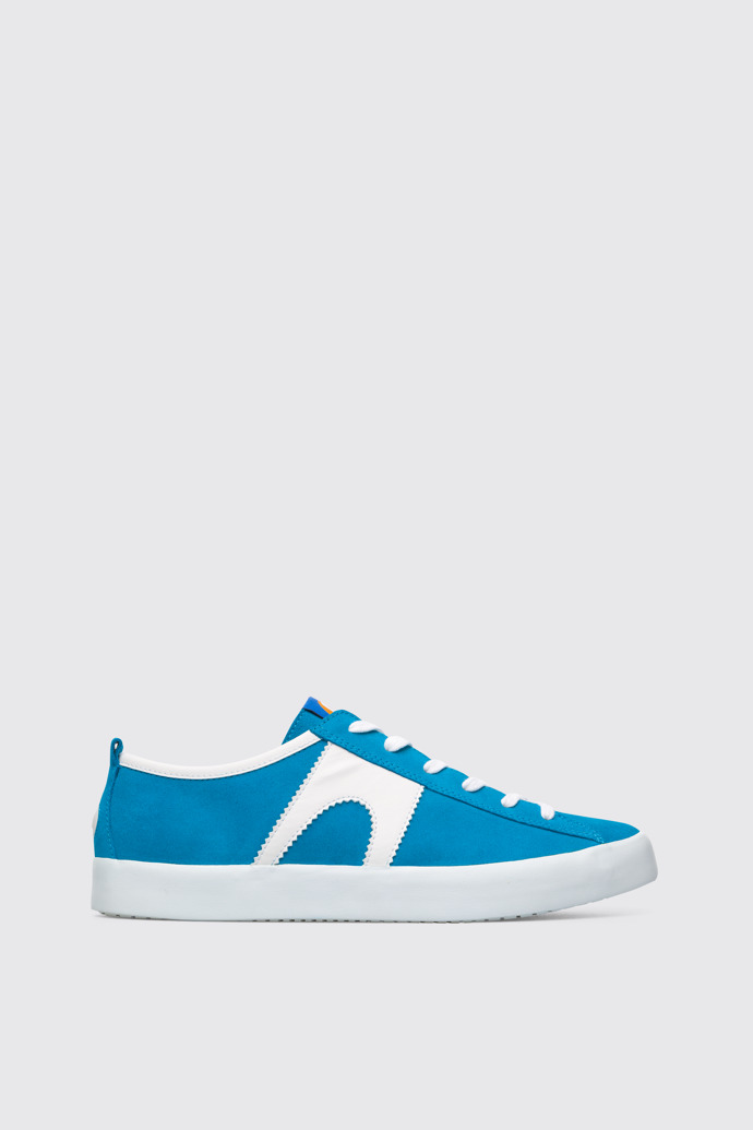 Side view of Imar Blue Sneakers for Men