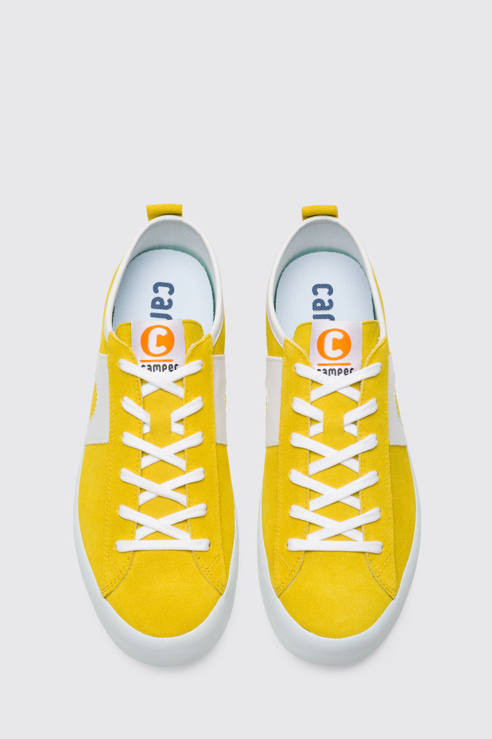 Overhead view of Imar Yellow Sneakers for Men