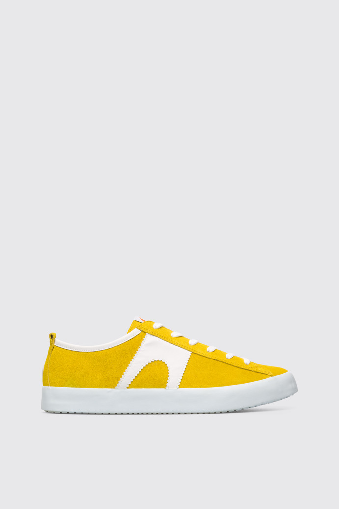 Side view of Imar Yellow Sneakers for Men