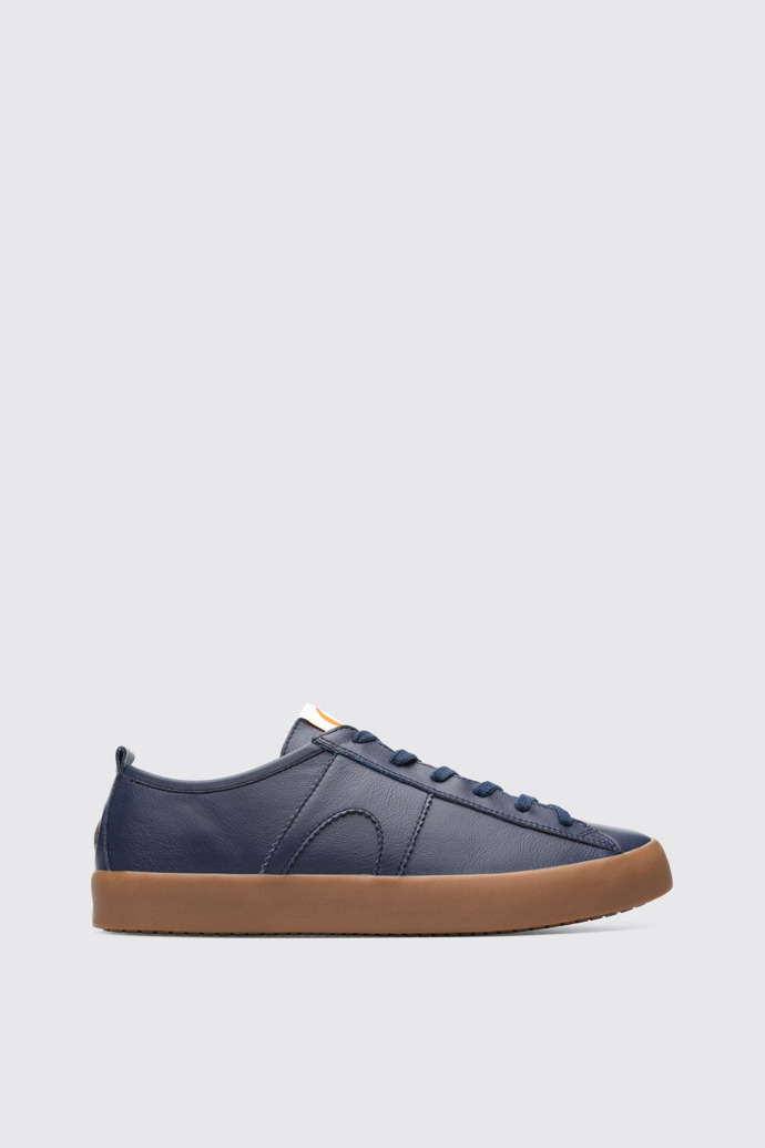 Side view of Imar Men’s navy leather sneaker