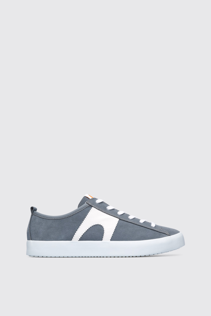 Side view of Imar Men’s gray and white sneaker
