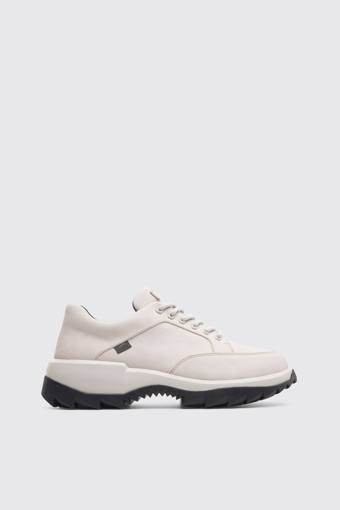 Side view of Helix Beige Sneakers for Men