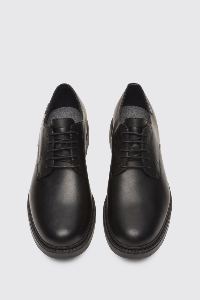 Overhead view of Hardwood Black Formal Shoes for Men