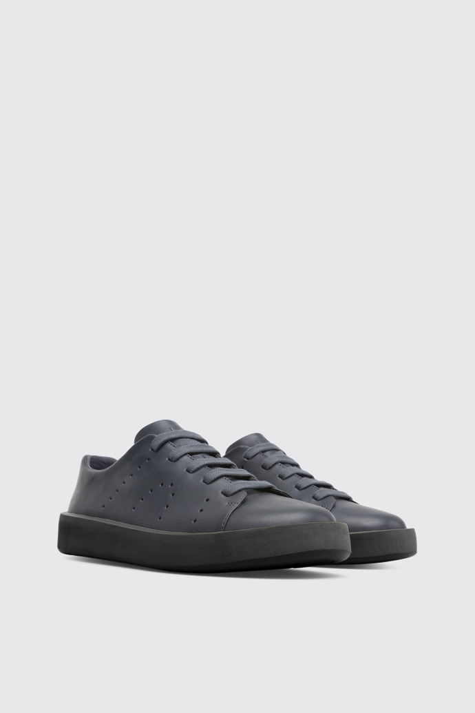 Front view of Courb Grey Sneakers for Men