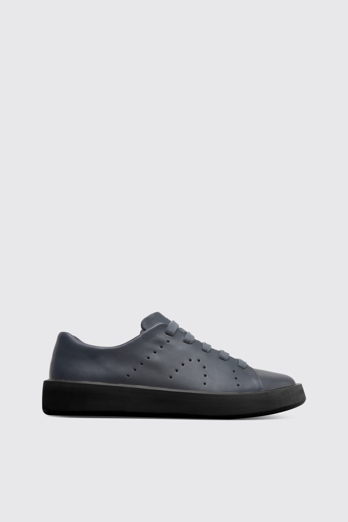 Side view of Courb Grey Sneakers for Men