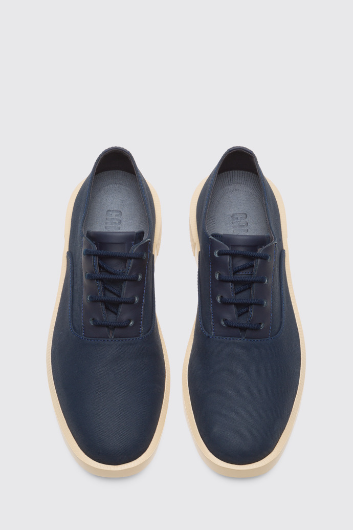 Overhead view of Bill Navy Oxford for men