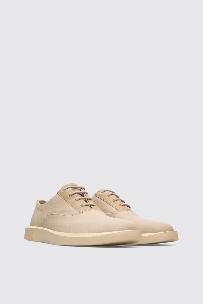 Front view of Bill Beige Oxford for men