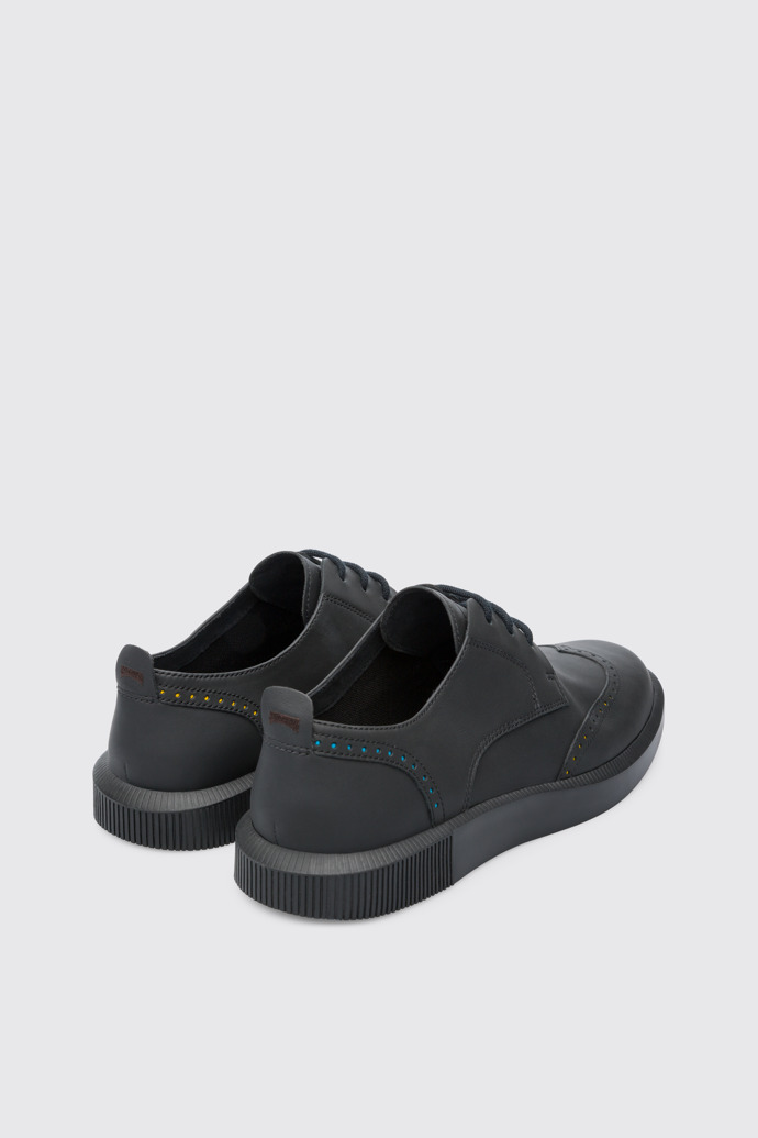 Back view of Twins Black shoe for men