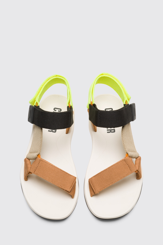 Overhead view of Match Men’s multi-colored sandal