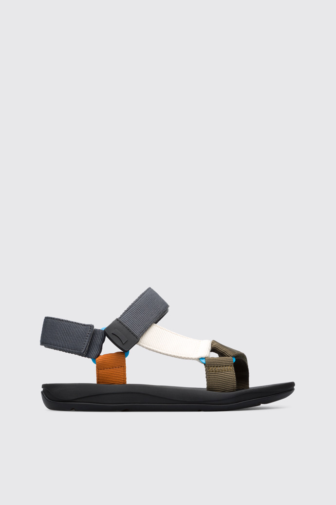 Side view of Match Men’s multi-colored sandal