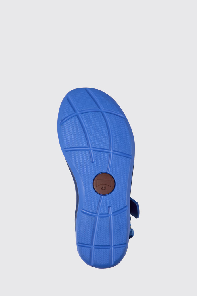 Match Sandales en PET recyclé bleu et noir pour homme