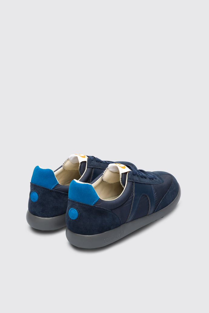 Back view of Pelotas XLite Sporty blue sneaker for men