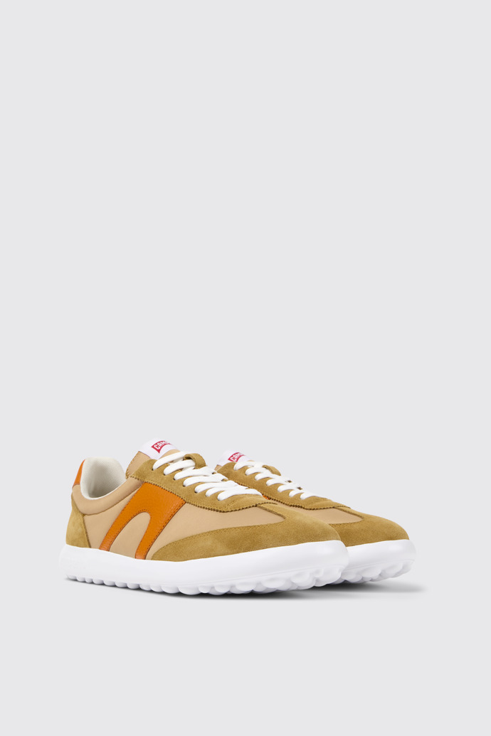Pelotas XLite Baskets en cuir marron et orange pour homme