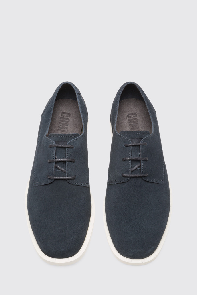 Overhead view of Judd Dark gray lace-up shoe for men