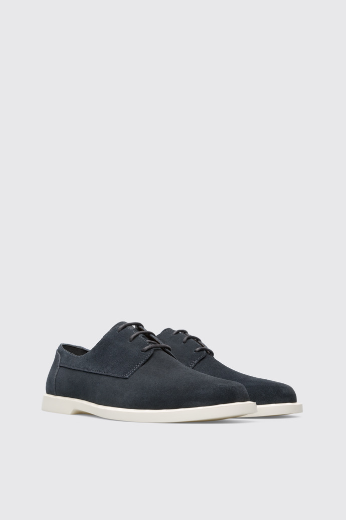 Front view of Judd Dark gray lace-up shoe for men