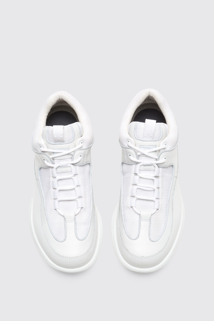 Overhead view of Pop Trading Company White men's sneaker