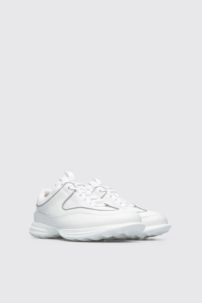 Front view of Pop Trading Company White men's sneaker