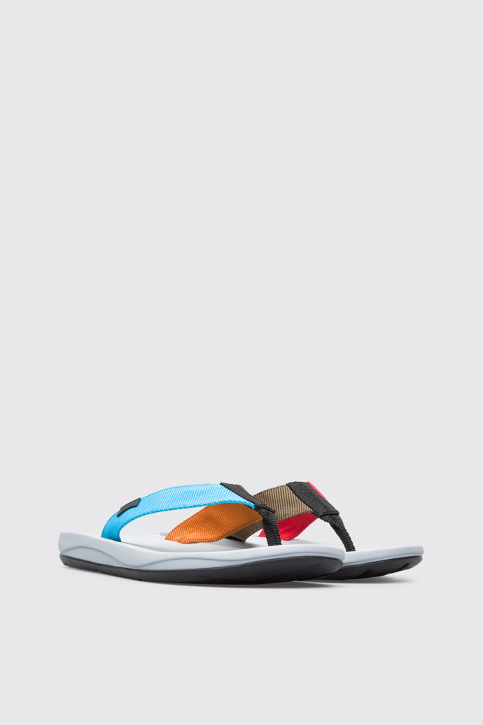 Front view of Twins Men’s multi-colored sandal