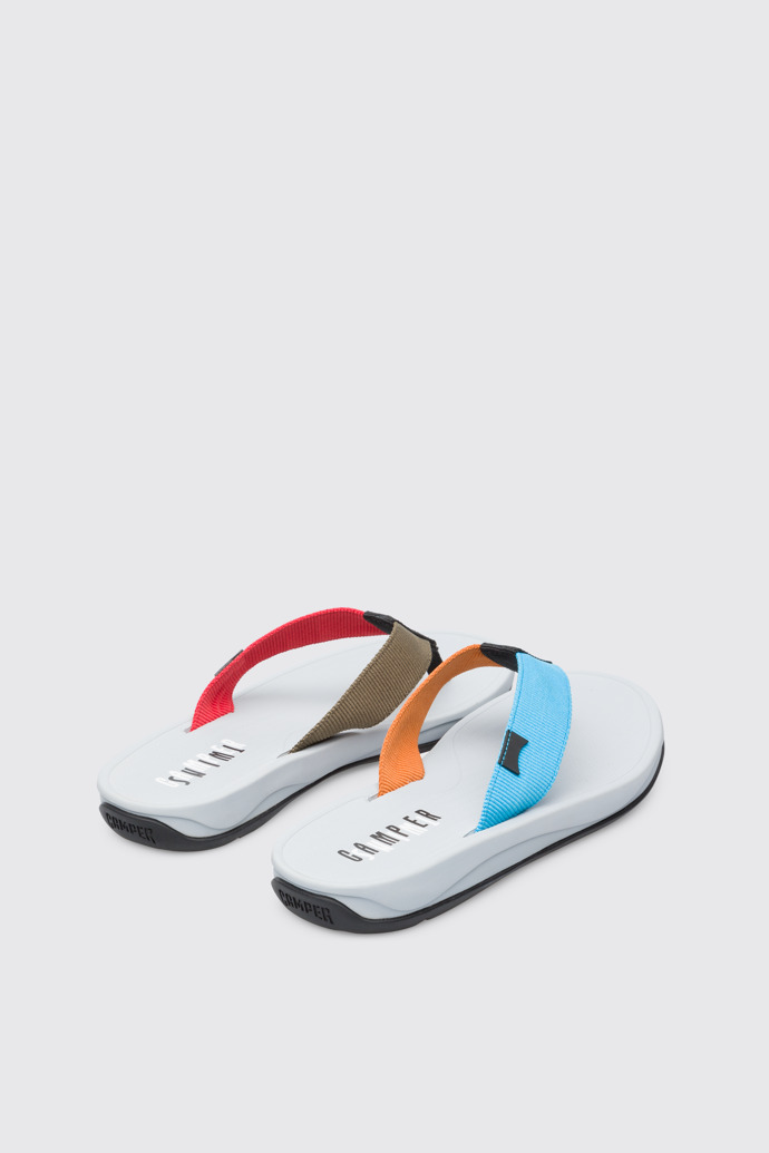 Back view of Twins Men’s multi-colored sandal