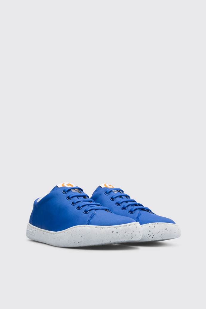 Front view of Peu Touring Blue sneaker for men