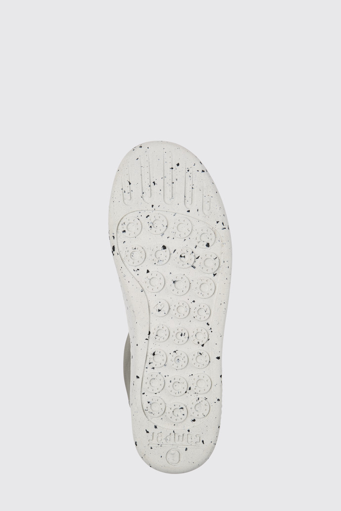 The sole of Peu Touring Grey recycled PET sneakers for men
